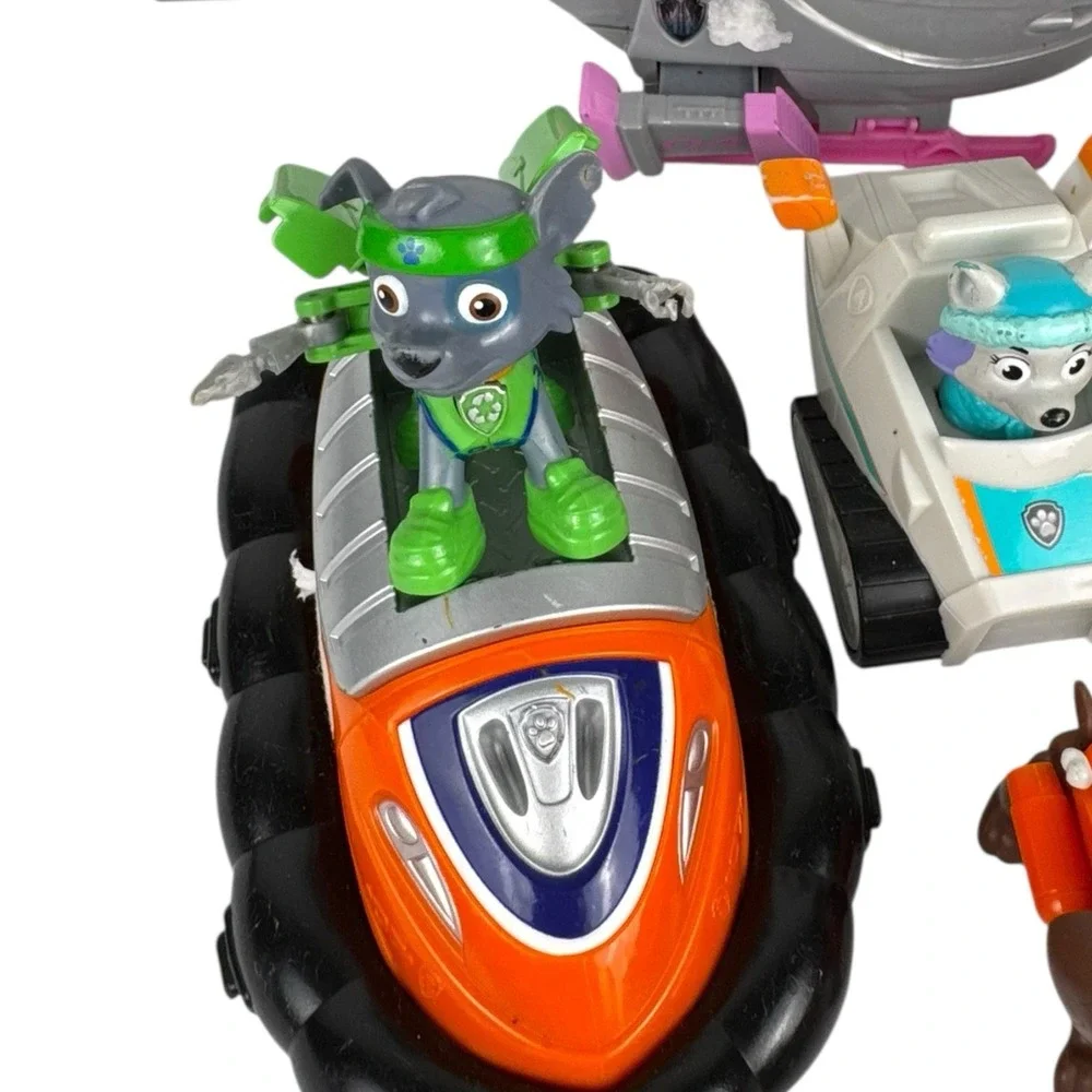 Paw Patrol Toy Lot Figures Vehicles Skye Chase‎ Rocky Everest Bundle AS IS E72Q